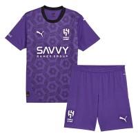 Maglia Calcio Al-Hilal Terza Divisa Bambino 2024-25 Manica Corta (+ pantaloncini)